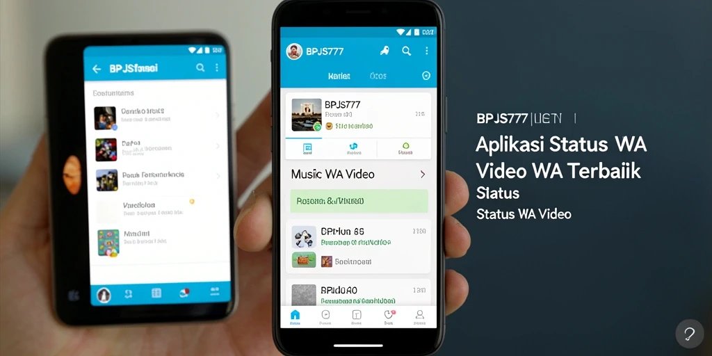 Antarmuka menarik dan fungsi berbagi Status WA Video yang mudah.