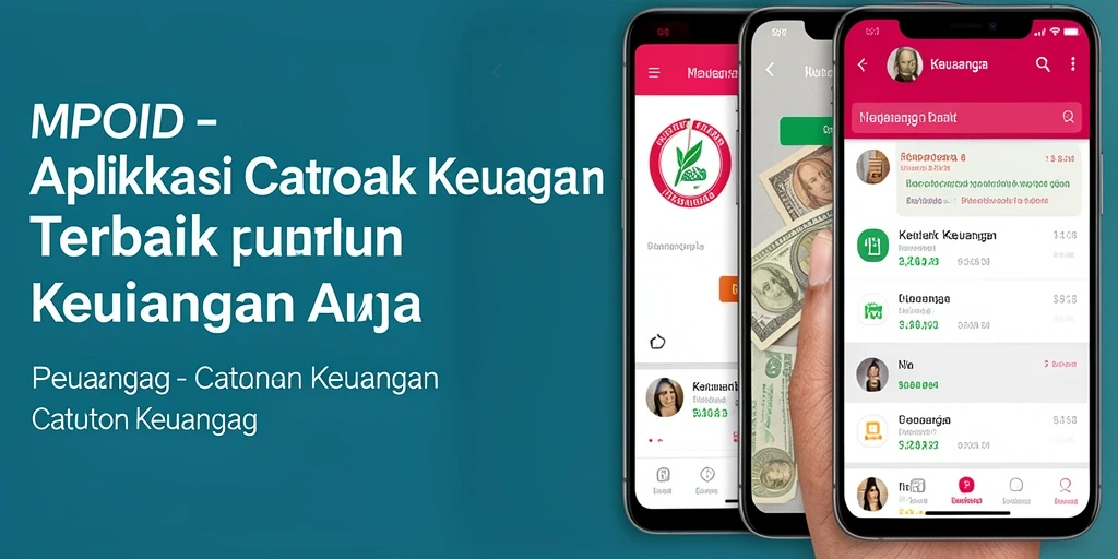 Antarmuka aplikasi MPOID yang bersih dan sederhana untuk catatan keuangan.