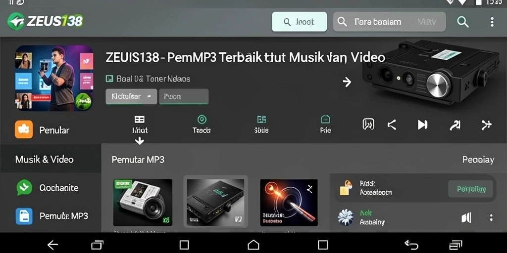 Antarmuka ZEUS138 yang sederhana dan fungsional.
